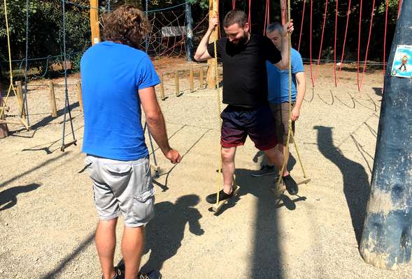 High rope | almost like walking on a rope