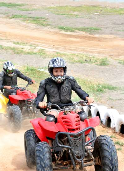 Quad biking